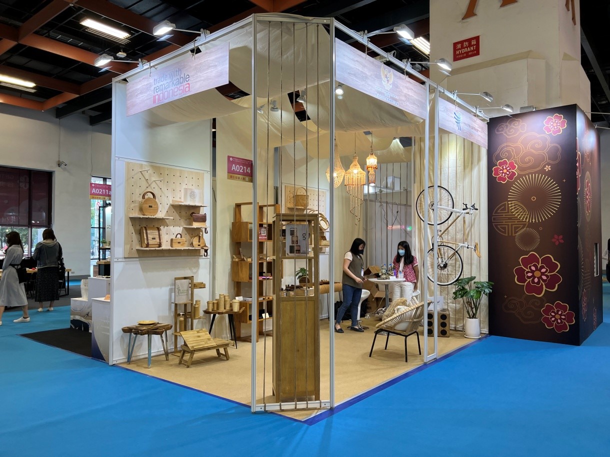 Promosikan Kerajinan Berbahan Dasar Kayu dan Bambu, KDEI Taipei ikut serta dalam pameran  “Giftionary and Culture Creative, Taipei 2022”