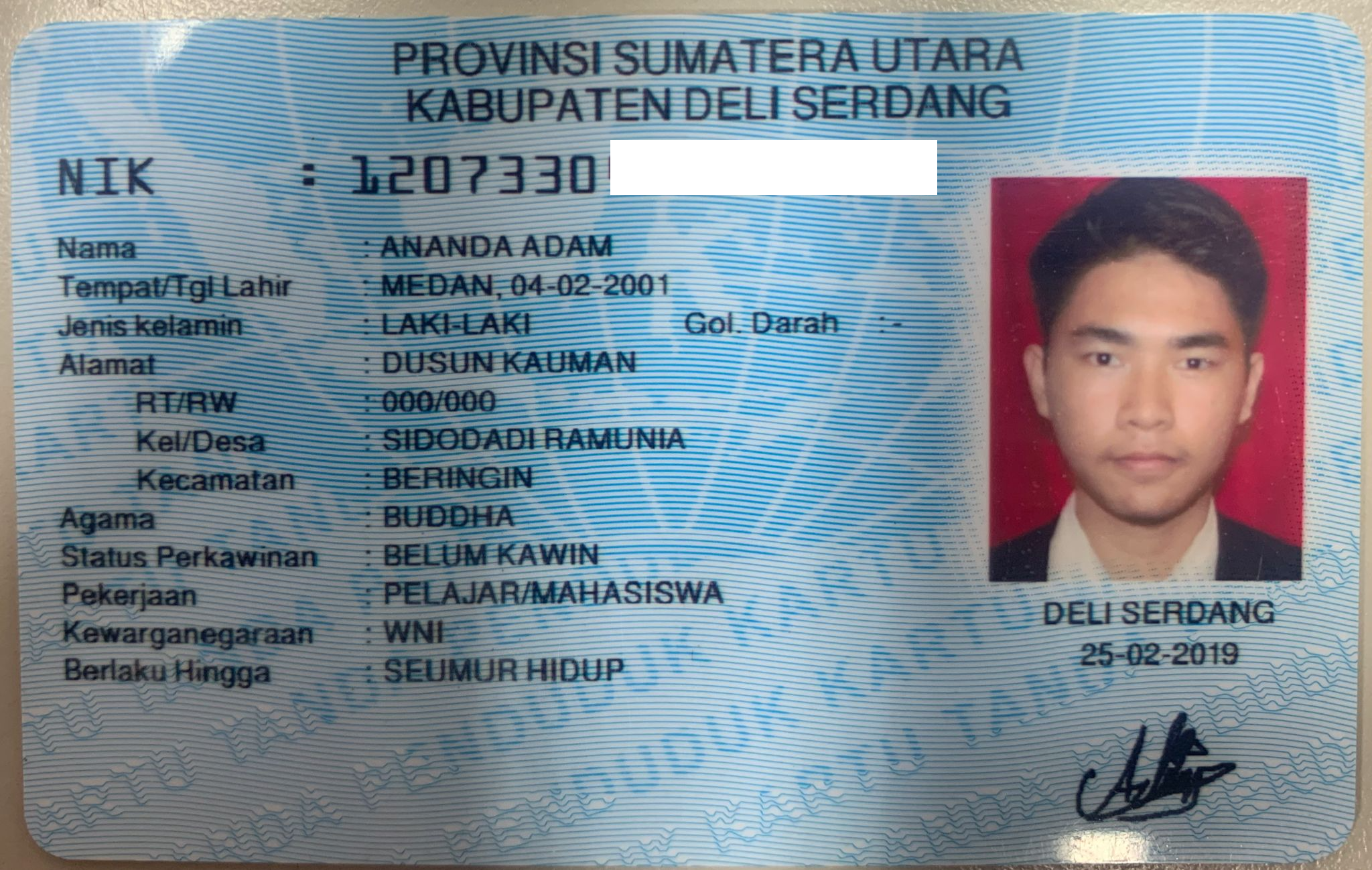 PENGUMUMAN Ditemukan KTP An. Ananda Adam