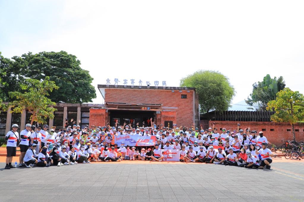 Peringati HUT RI ke 77, Warga Indonesia di Taiwan Sambut Antusias dengan Kegiatan Sepeda Bersama  