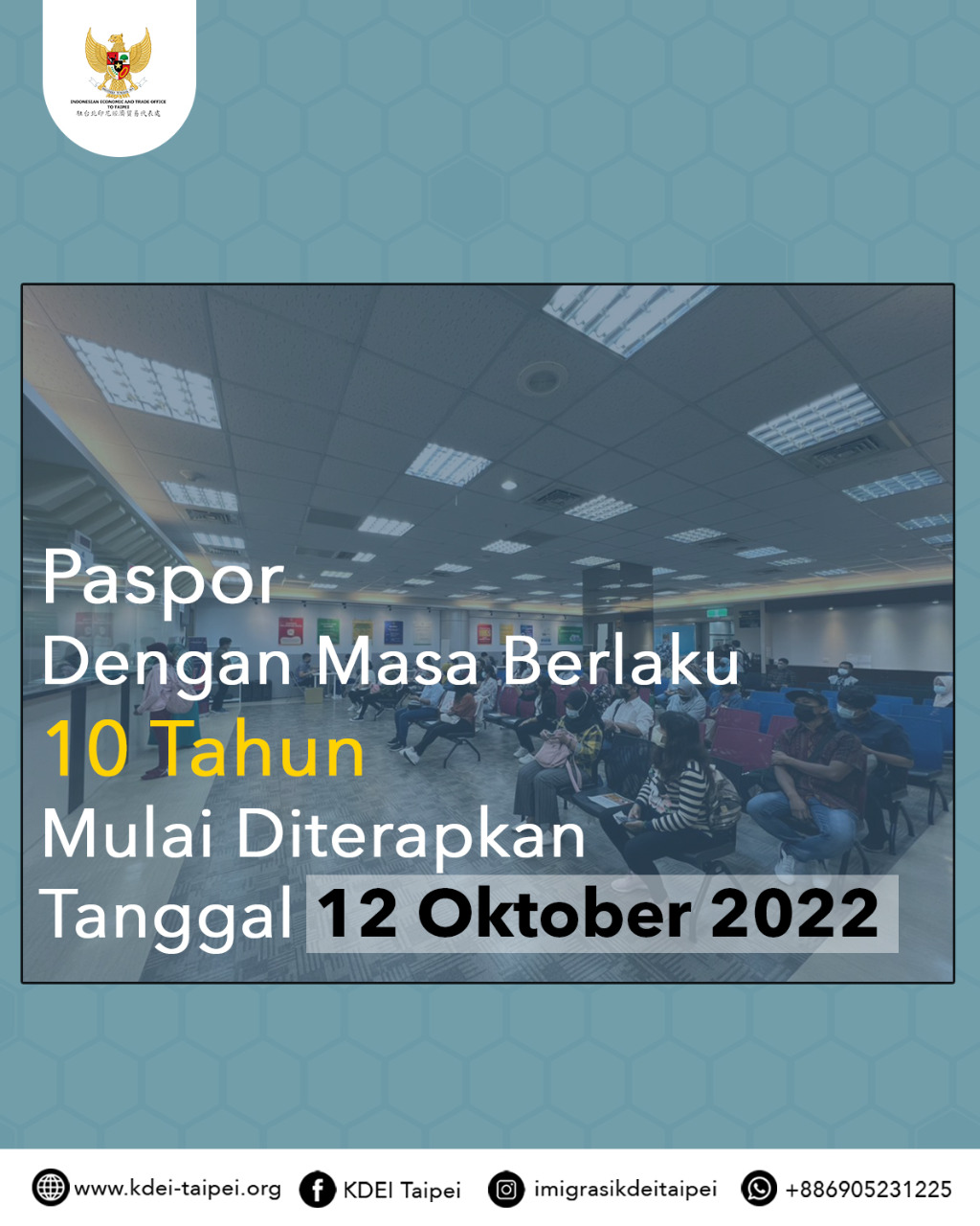 INFORMASI TENTANG SYARAT DAN MULAI DITERAPKANNYA PASPOR DENGAN MASA BERLAKU 10 TAHUN 