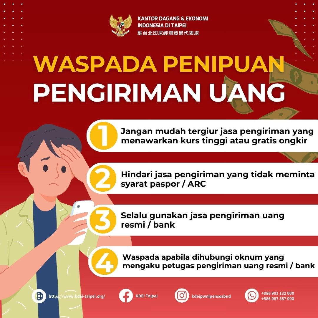 Waspadai Modus Penipuan Pengiriman Uang oleh Jasa Pengiriman Uang Tidak Resmi