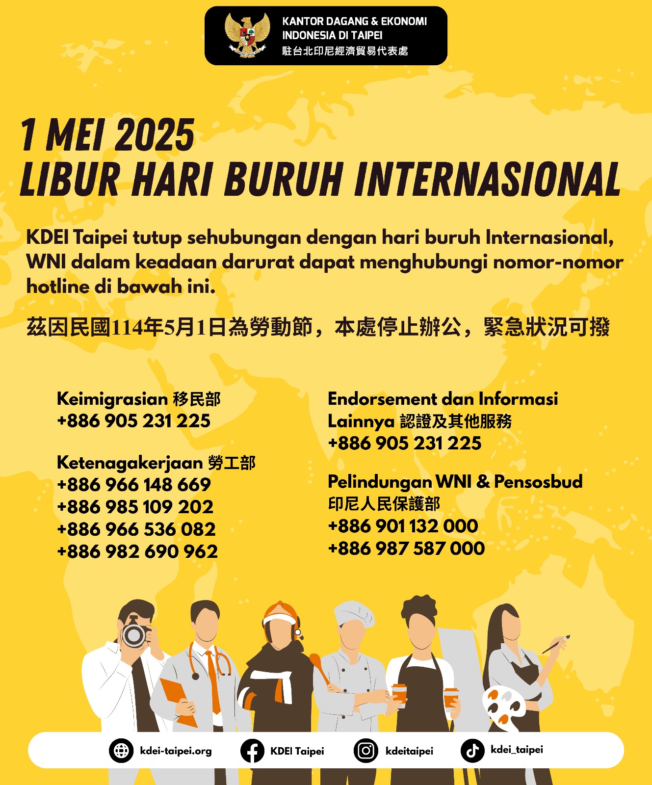 Libur Hari Buruh 1 Mei 2025