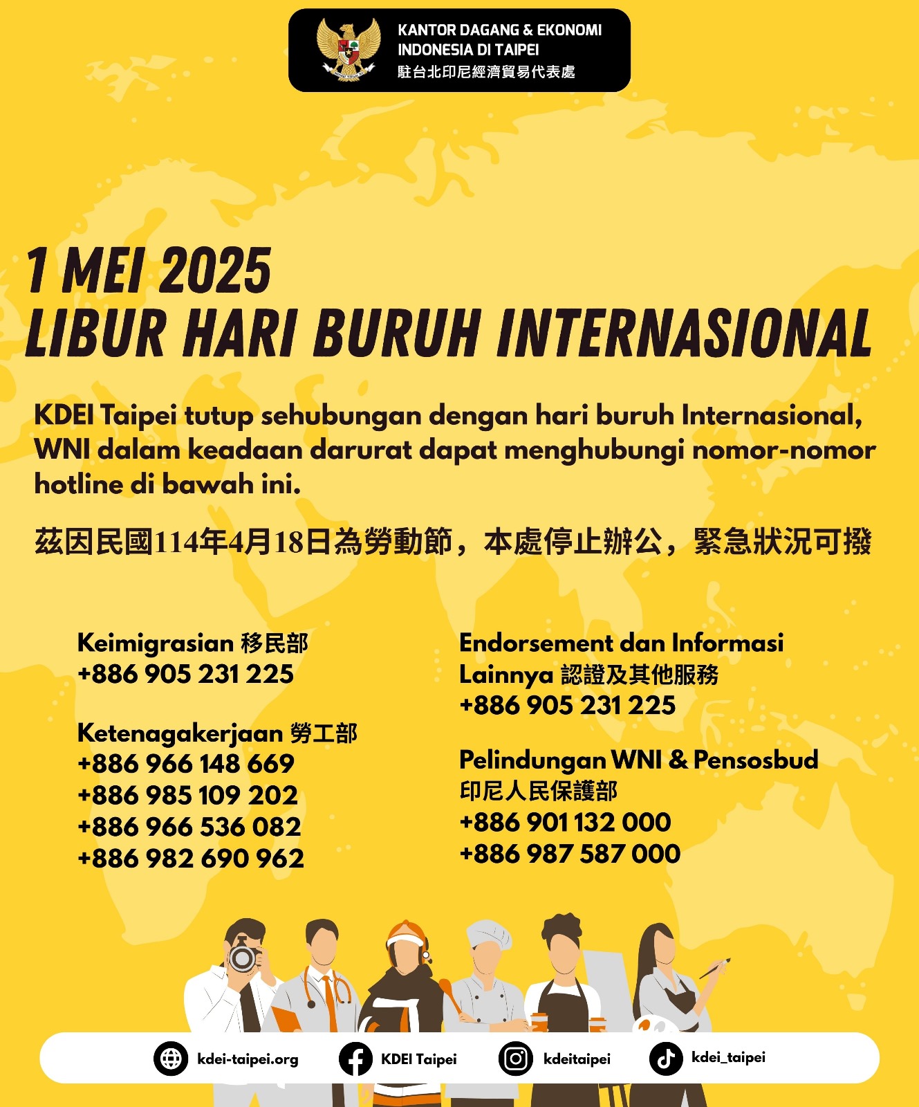 Libur Hari Buruh 1 Mei 2025