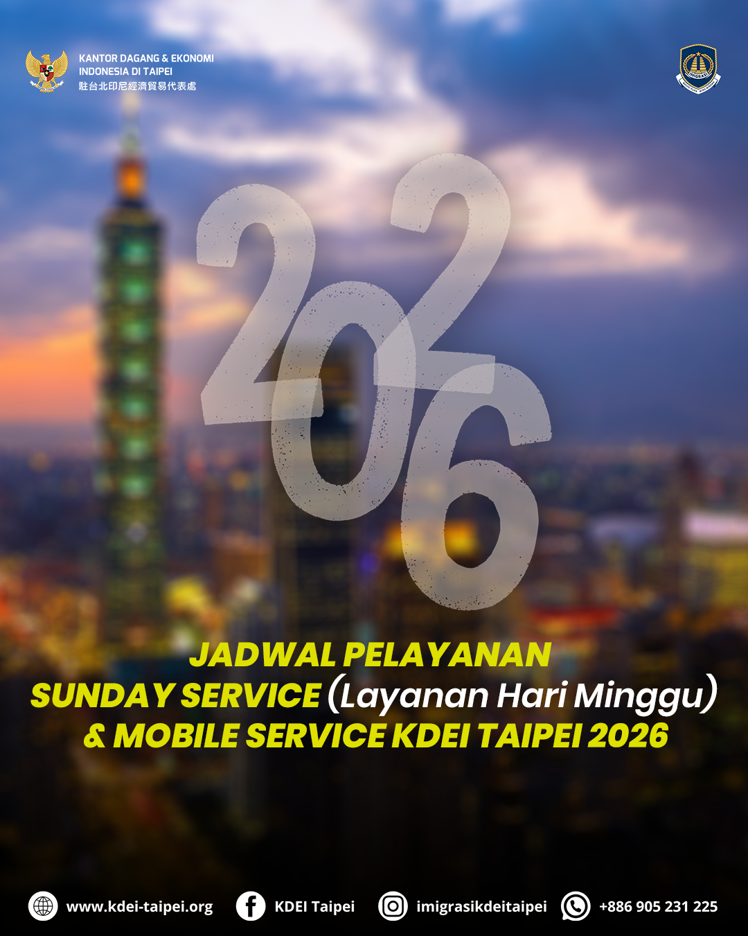 Jadwal Sunday Service & Mobile Service 2026